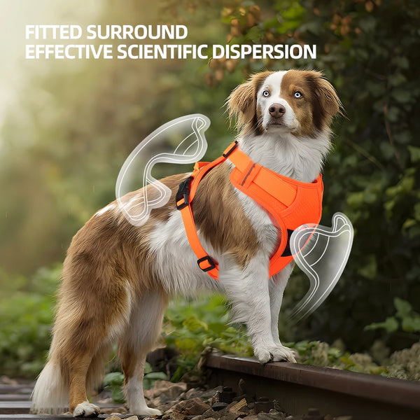 No Pull Dog Harness - Reflective Adjustable Vest for Medium to Large Dogs